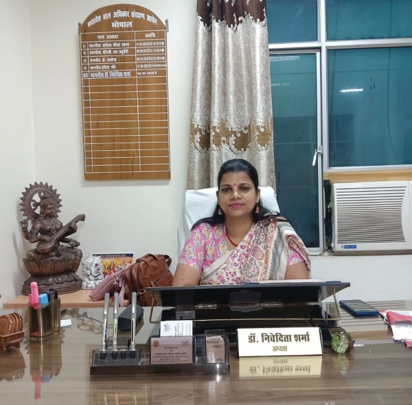 डाॅ निवेदिता शर्मा,  मप्र बाल संरक्षण आयोग की अध्यक्ष