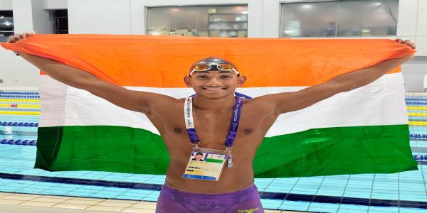Asian Para Games: Ravi Karthik Budigina Wins Second Silver Medal in Swimming