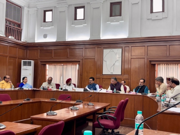 Vice-Chancellor Prof. Yogesh Singh reviews the arrangements for the upcoming convocation ceremony during a meeting with the officials concerned.