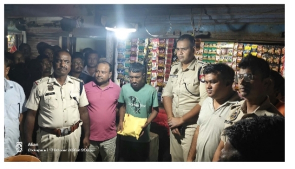 Image of the Man Arrested With Marijuana in Kokrajhar’s Shaktiashram. Image of the Man Arrested With Marijuana in Kokrajhar’s Shaktiashram.