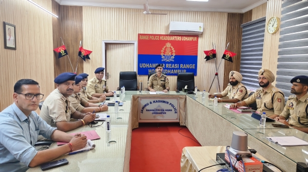 DIG UDHAMPUR-REASI RANGE HELD SECURITY REVIEW-CUM-OPERATIONAL PREPAREDNESS MEETING DIG UDHAMPUR-REASI RANGE HELD SECURITY REVIEW-CUM-OPERATIONAL PREPAREDNESS MEETING