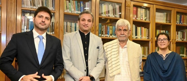 LG Manoj Sinha Interacts With 2011-Batch IFS Officers At Lok Bhavan