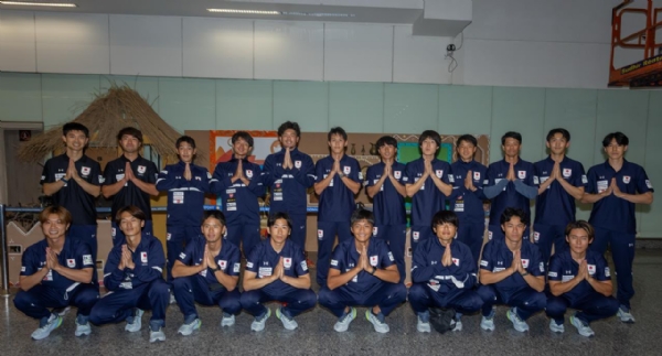 Japan Men’s Field Hockey Team at Shaheed Bhagat Singh International Airport, Mohali
