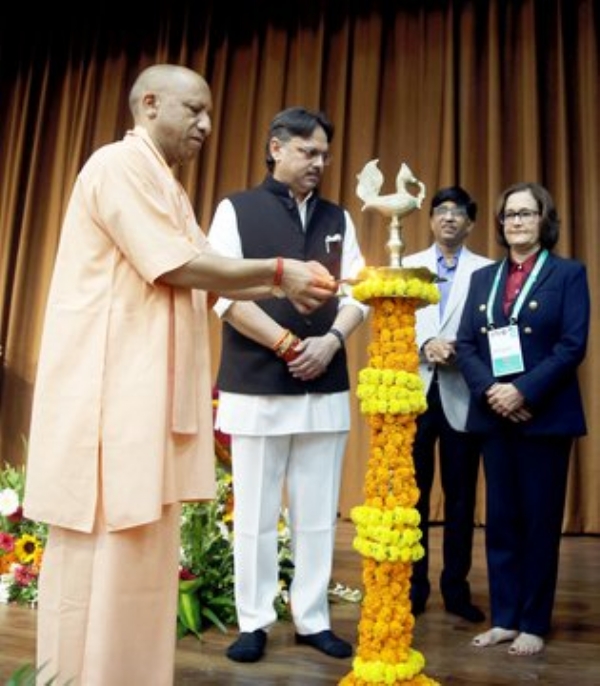 UP CM inaugurating 2nd day of TechSangam International Conference in Lucknow