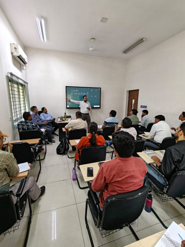 Employees undergo training during a capacity-building programme for Traction Power Controllers at Northern Railway’s Electric Training Centre.