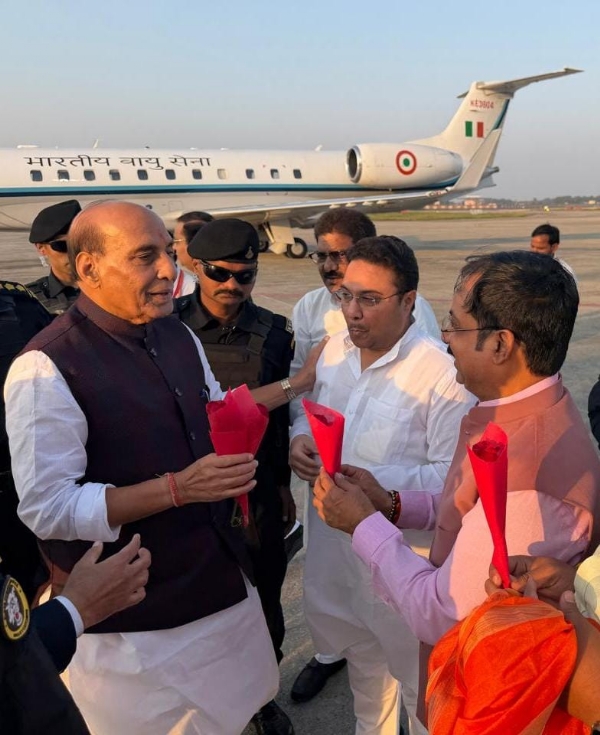Rajnath Singh arrived in Varanasi on Saturday