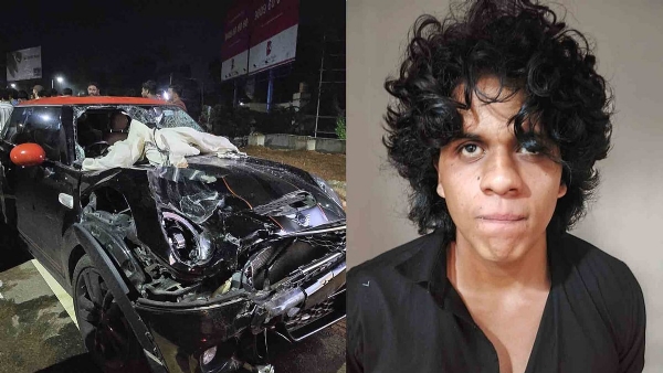 Mini Cooper that crashed ,Suhail Sajeev