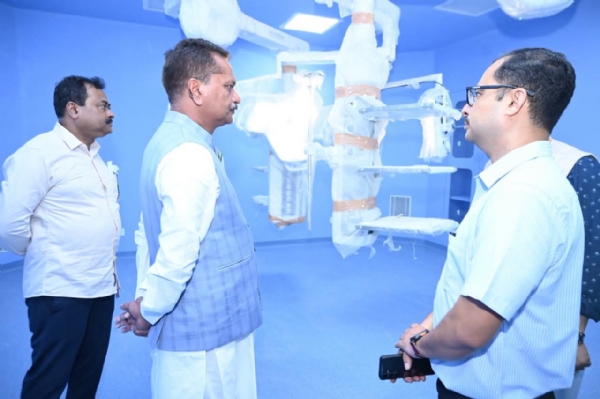 Assam Health Minister Ashok Singhal on Monday inspected the newly constructed Mahendra Mohan Choudhury Hospital (MMCH) in Guwahati.