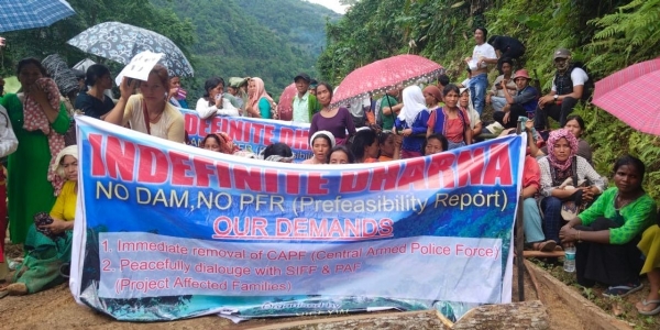 File photo anti-dam protest in Arunachal Pradesh File photo anti-dam protest in Arunachal Pradesh