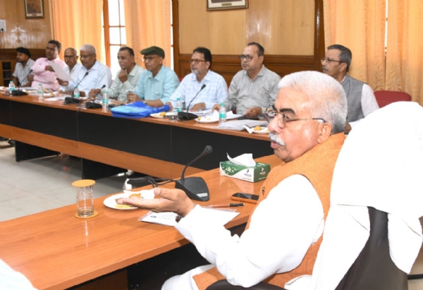 Rakesh Sachan, chaired an important meeting on Wednesday