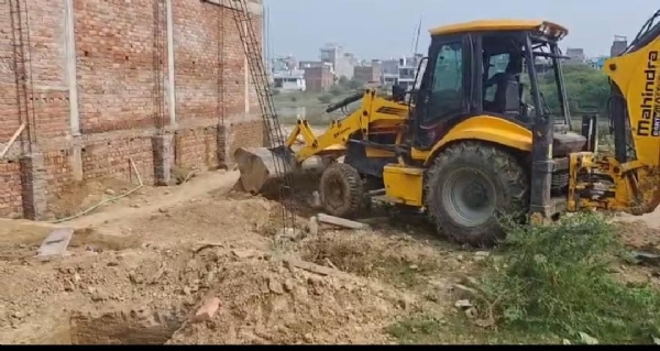 Revenue Department team bulldozed encroachment on government land