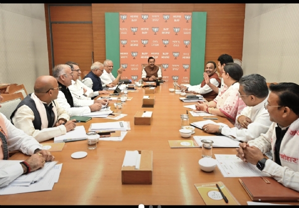 BJP President Nitin Nabin during a meeting with the party’s national general secretaries at the BJP headquarters BJP President Nitin Nabin during a meeting with the party’s national general secretaries at the BJP headquarters