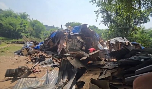Nearly A Dozen Rohingya Structures On Forest Land Demolished In Jammu Nearly A Dozen Rohingya Structures On Forest Land Demolished In Jammu