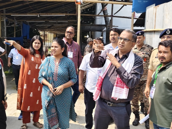 Assam Chief Electoral Officer (CEO) Anurag Goel on Saturday Reviewing Poll Preparedness in Morigaon for Nagaon Bye-Election.