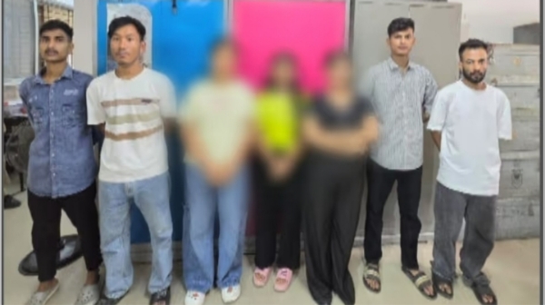Image of the Seven Arrested Accused In Guwahati Over Alleged Assault Of Woman At Bar. Image of the Seven Arrested Accused In Guwahati Over Alleged Assault Of Woman At Bar.
