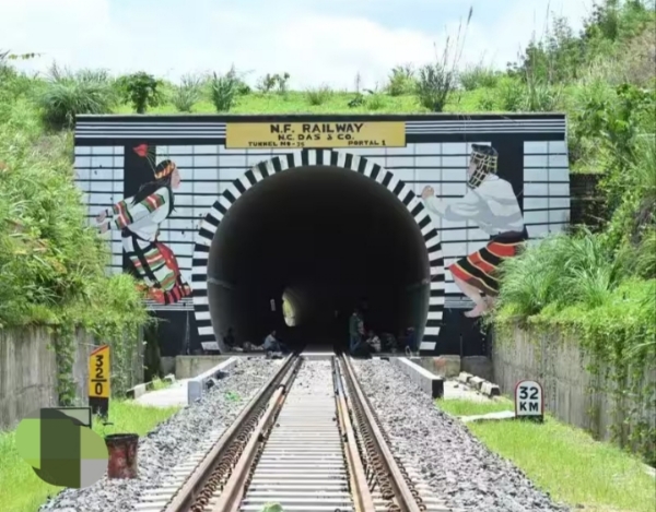 BAIRABI-SAIRANG RAIL LINE TUNNEL.