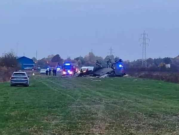 The Italian military helicopter crashed near Brcko in Bosnia and Herzegovina on Thursday evening, October 29, during a routine training exercise. (Photo: Social Media)
