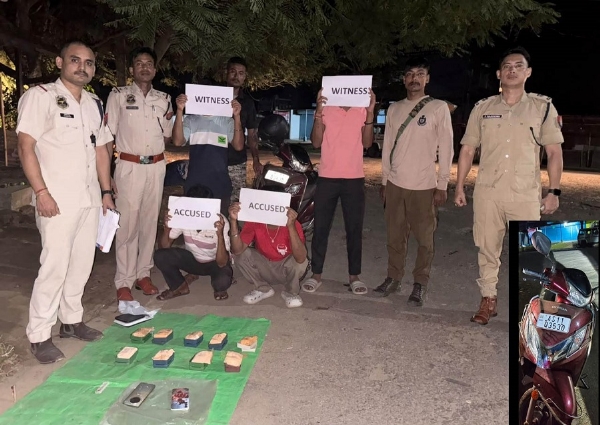 Image of the Seized Suspected Heroin In Cachar and Two Arrested Accused. Image of the Seized Suspected Heroin In Cachar and Two Arrested Accused.