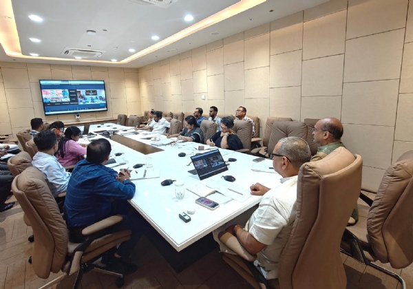 Food and civil supply Minister Kaushik Rai in a meeting on Paddy Procurement.