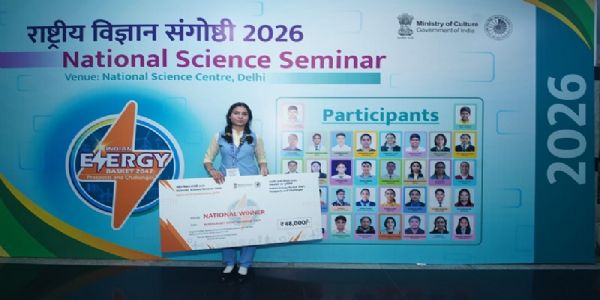 (Updated)Odisha’s Soumyashree Thanapati Wins National Science Seminar 2026