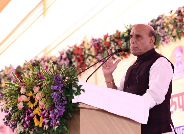 Addressing the gathering, Defense Minister Rajnath Singh
