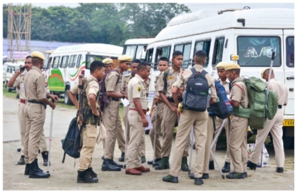 Image of the right security on Polling Booth.