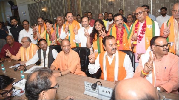 BJP candidates filed their nominations for the Rajya Sabha elections in Uttar Pradesh BJP candidates filed their nominations for the Rajya Sabha elections in Uttar Pradesh