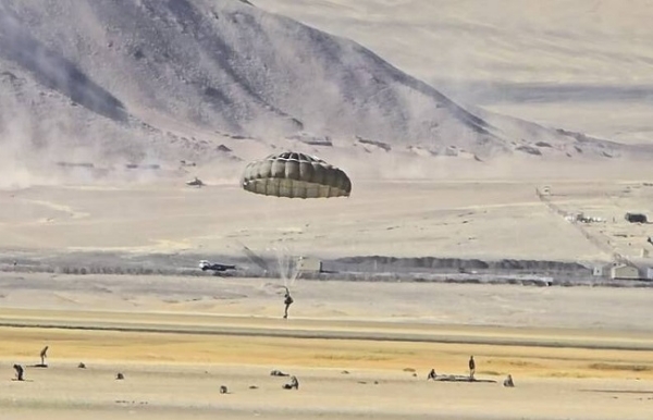 First Test of the Advanced High-Altitude Parachute (AHAP)