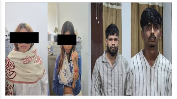 Image of the Five arrested in Jorhat honey-trapping, extortion case including woman named alleged mastermind.
