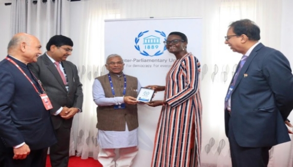 Harivansh, Deputy Chairman of the Rajya Sabha, at the 153rd Assembly of the Inter-Parliamentary Union (IPU) in Arusha, Tanzania.