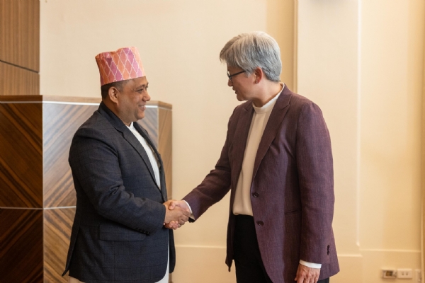 Nepal’s Foreign Minister Shisir Khanal and Australian Foreign Minister Senator Penny Wong