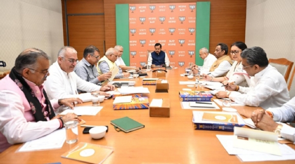 BJP President Nitin Nabin convenes a meeting with the party’s national general secretaries to deliberate on key organisational matters and strategic priorities.