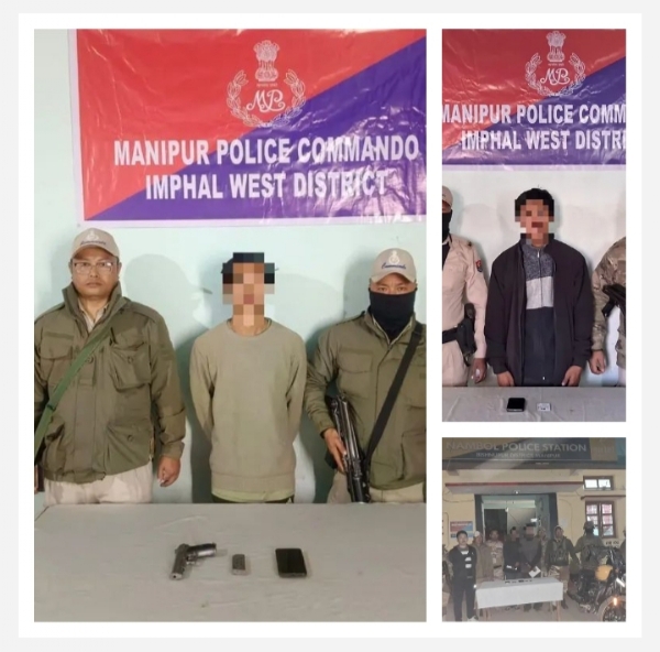 Image of the Multiple Militants Arrested in Coordinated Operations Across Manipur