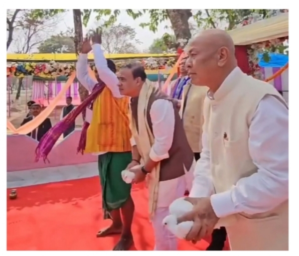 Assam CM Attended Historic Kherai Puja in Gossaigaon.