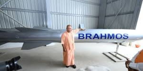 CM Yogi promises a vigorous defence drive for UP, posts pix with BrahMos