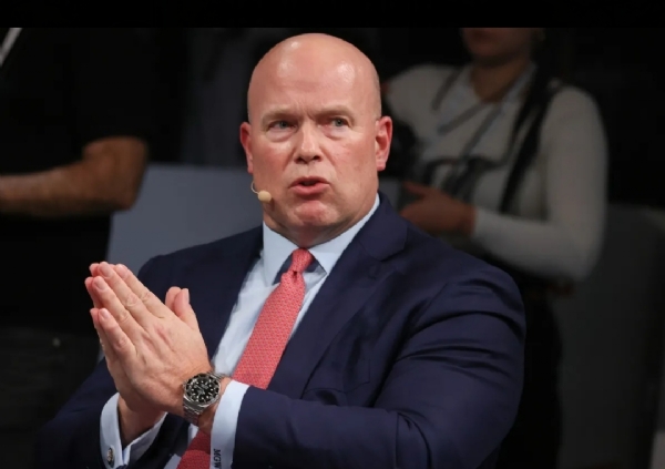 US Ambassador to NATO Matthew Whitaker speaks at the Munich Security Conference in Munich, Germany, on Feb. 13.