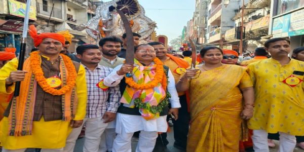 Manifestation of Hindu bravery unity - Trishul Bhagwan Darshan Shobha Yatra: Shiv Sena Bharat