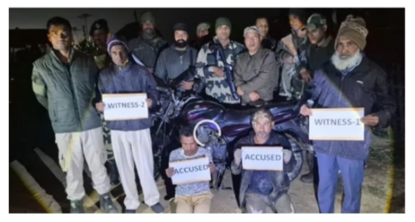 Image of the Two Arrested Drug Peddlers with Banned Narcotics Worth ₹55 Lakh in South Salmara Image of the Two Arrested Drug Peddlers with Banned Narcotics Worth ₹55 Lakh in South Salmara