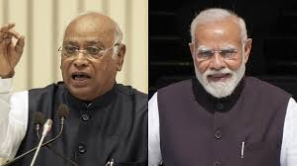 Kharge-PM modi (file pic)