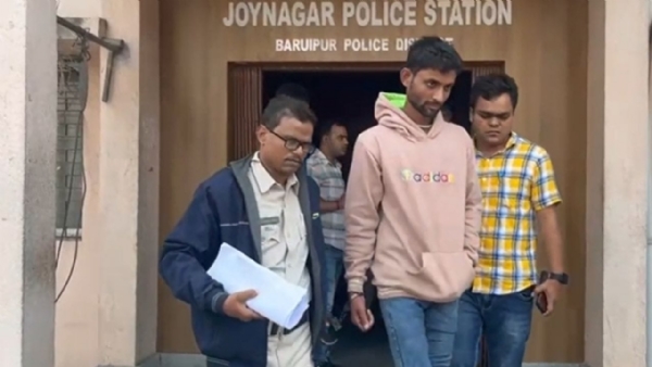 The accused at the police station