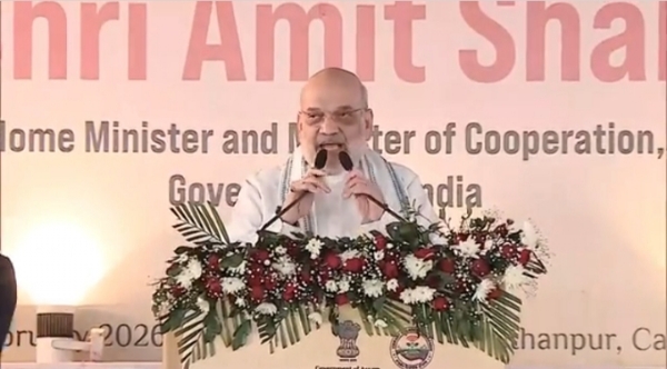 Union Home Minister Amit Shah Addressing CRPF 87th Raising Day Ceremony in Guwahati.