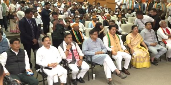 PM Modi’s 131st Mann Ki Baat Heard at BJP Assam Headquarters