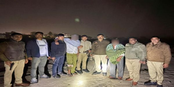 2 cow slaughter accused arrested in encounter with UP Police