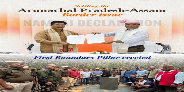 First Border Pillar Installed in Pakke Kesang After Namsai Declaration