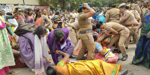 Para-Teachers Stage Protest Outside Bikash Bhavan Demanding Pay Hike