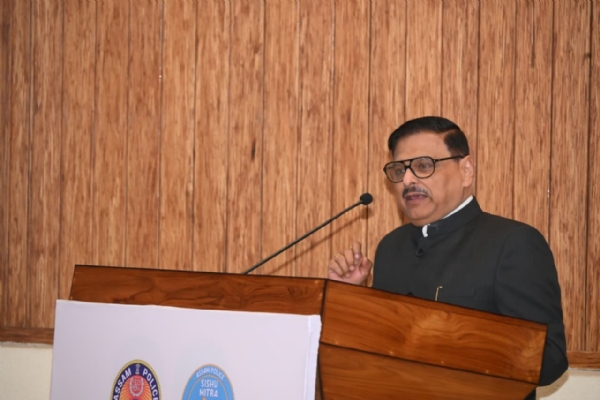 Chief Justice Ashutosh Kumar Delivering Keynote at Assam Police Sishu Mitra Lecture Series.