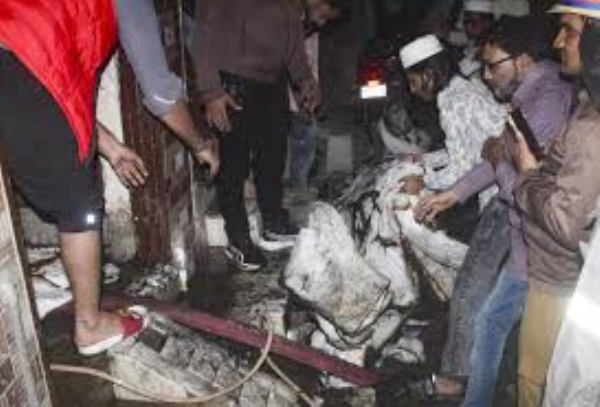 Six people were killed, five of them were children in suspected short circuit fire