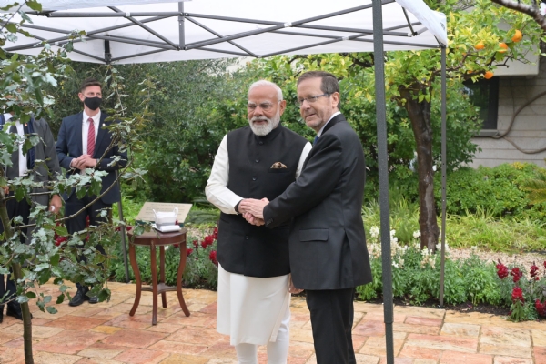 Prime Minister Narendra Modi met Israeli President Isaac Herzog
