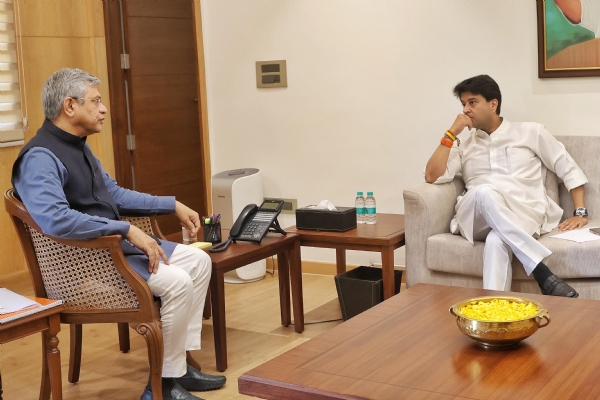 Ashwini Vaishnaw and Jyotiraditya Scindia