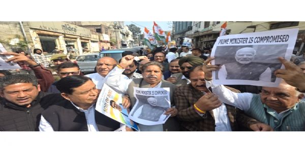Congress stages strong protest against arrest of IYC chief Udey Bhanu Chib